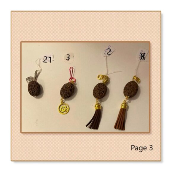 NEW Essential Oil key rings & fashion clips 3 for $20 - Picture 3 of 4